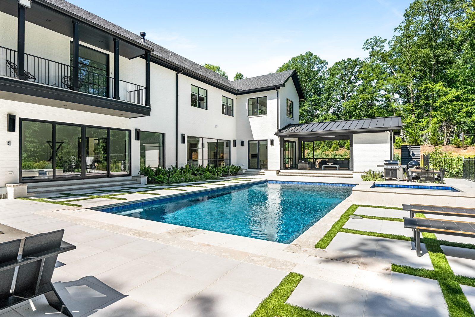 Chanel custom home in South Charlotte — exterior view, photograph 8 of 34