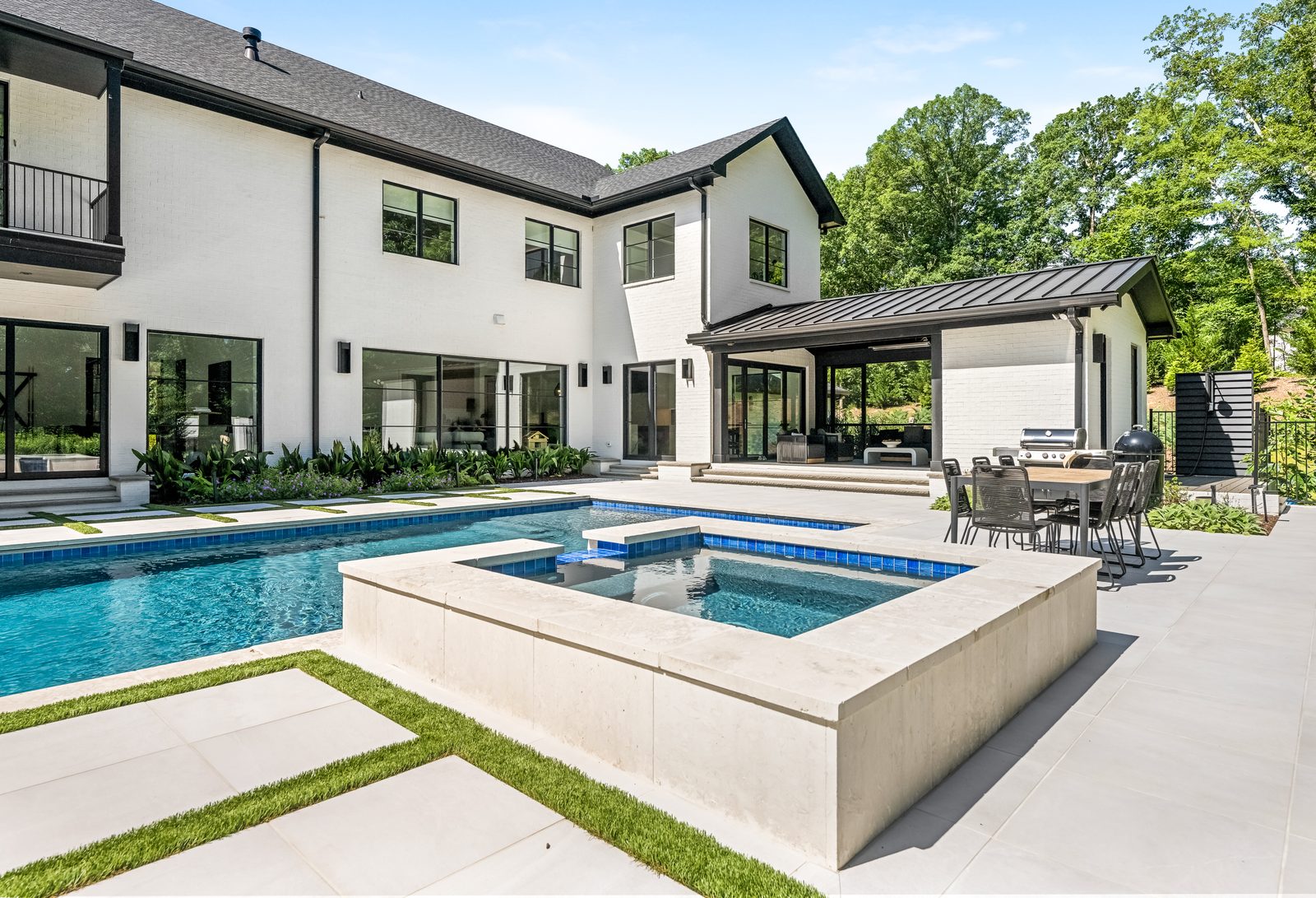 Chanel custom home in South Charlotte — exterior view, photograph 9 of 34