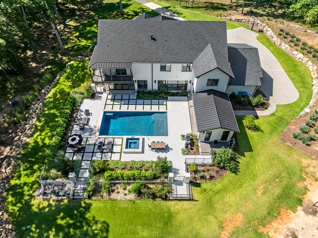 Chanel custom home in South Charlotte — exterior view, photograph 33 of 34