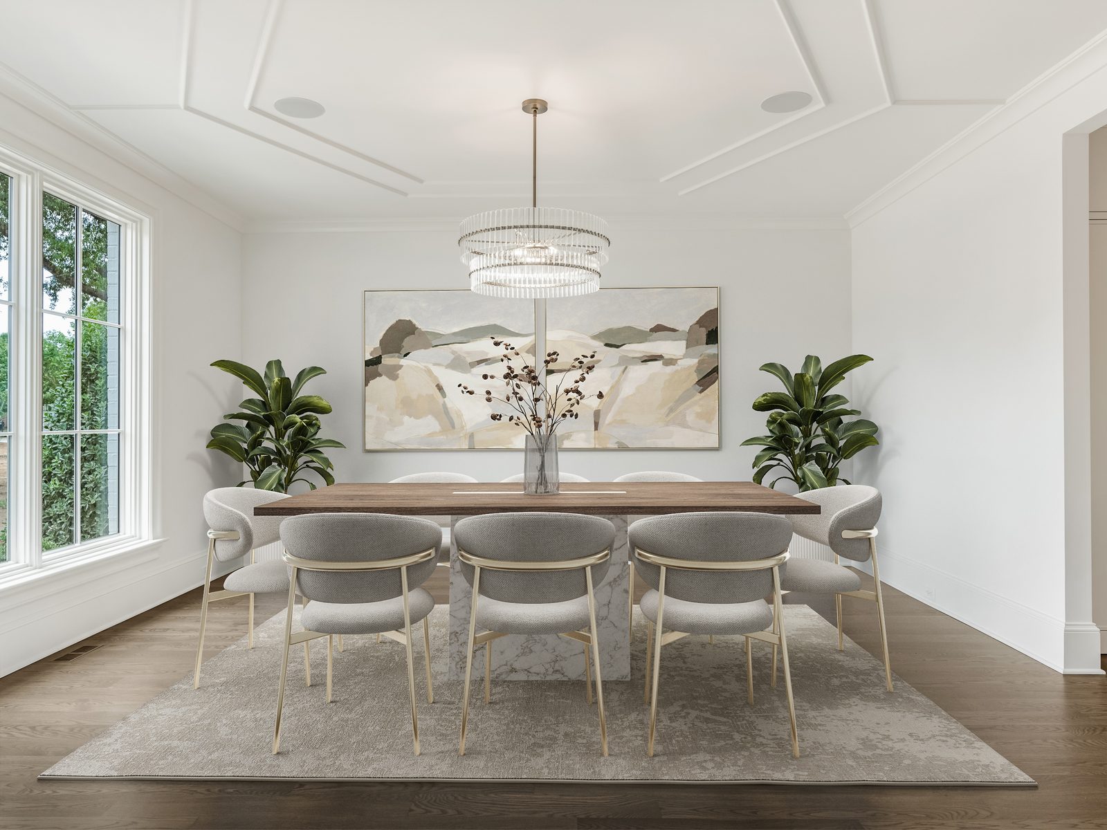 Waldon custom home in South Charlotte — interior view, photograph 9 of 166