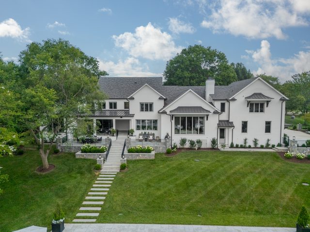 Waldon custom home in South Charlotte — exterior view, photograph 109 of 166