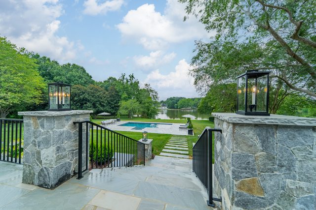 Waldon custom home in South Charlotte — exterior view, photograph 113 of 166