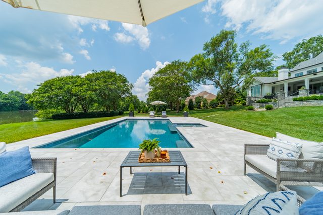 Waldon custom home in South Charlotte — exterior view, photograph 116 of 166