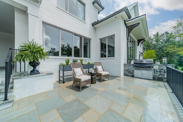Waldon custom home in South Charlotte — exterior view, photograph 117 of 166