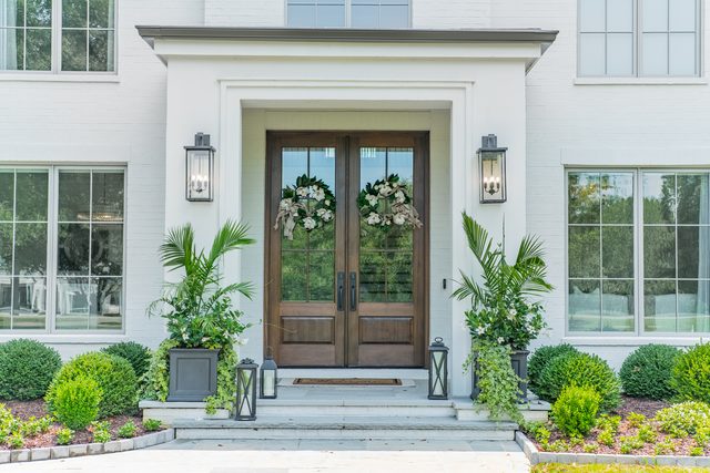 Waldon custom home in South Charlotte — exterior view, photograph 119 of 166