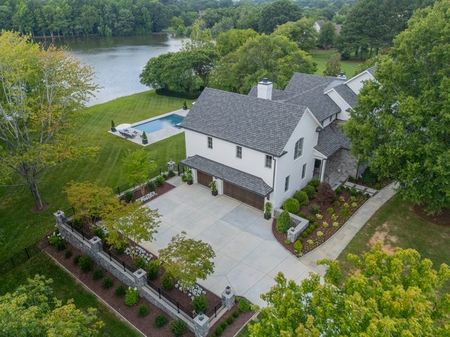 Waldon custom home in South Charlotte — exterior view, photograph 120 of 166