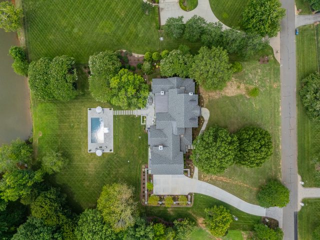 Waldon custom home in South Charlotte — exterior view, photograph 121 of 166