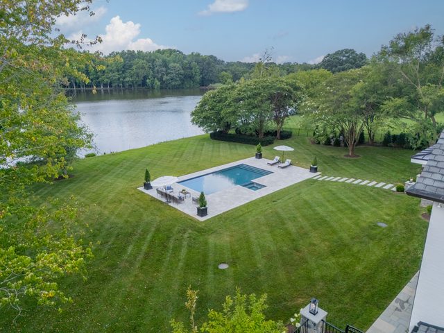 Waldon custom home in South Charlotte — exterior view, photograph 124 of 166