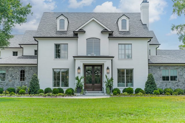 Waldon custom home in South Charlotte — exterior view, photograph 126 of 166