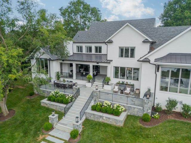 Waldon custom home in South Charlotte — exterior view, photograph 127 of 166