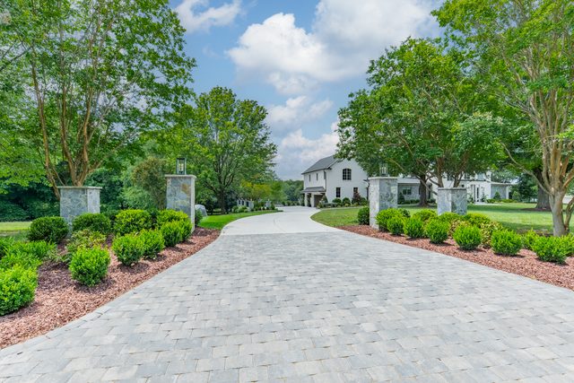 Waldon custom home in South Charlotte — exterior view, photograph 128 of 166
