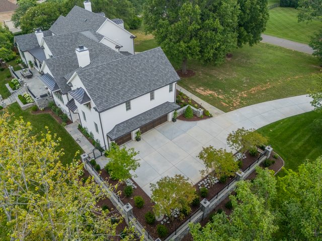 Waldon custom home in South Charlotte — exterior view, photograph 130 of 166