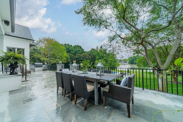 Waldon custom home in South Charlotte — exterior view, photograph 138 of 166