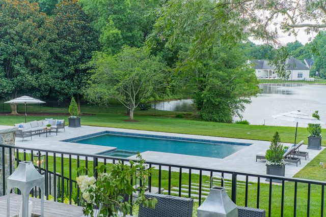 Waldon custom home in South Charlotte — exterior view, photograph 150 of 166
