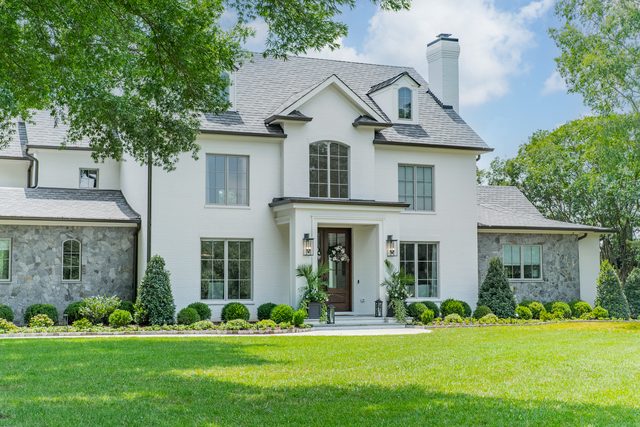 Waldon custom home in South Charlotte — exterior view, photograph 157 of 166
