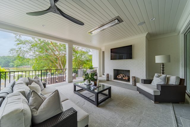 Waldon custom home in South Charlotte — interior view, photograph 158 of 166