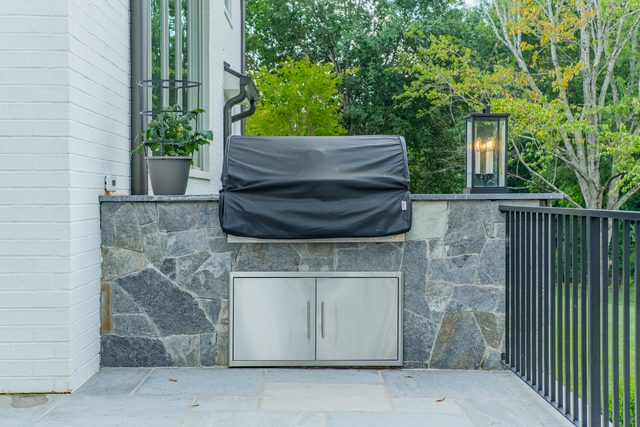 Waldon custom home in South Charlotte — exterior view, photograph 159 of 166