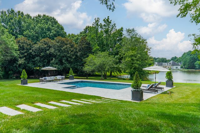 Waldon custom home in South Charlotte — exterior view, photograph 160 of 166