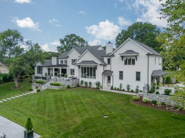Waldon custom home in South Charlotte — exterior view, photograph 164 of 166