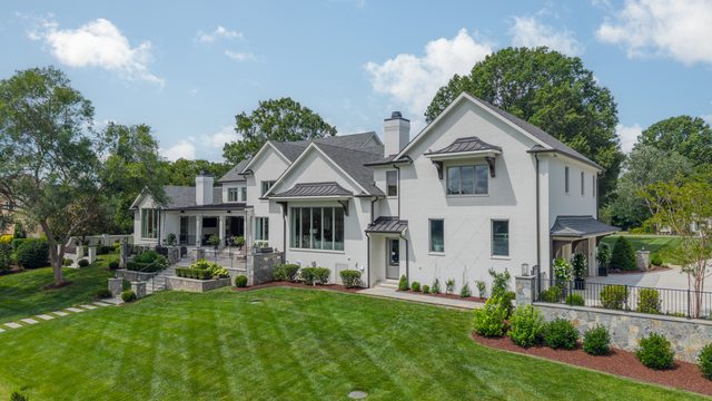 Waldon custom home in South Charlotte — exterior view, photograph 18 of 166