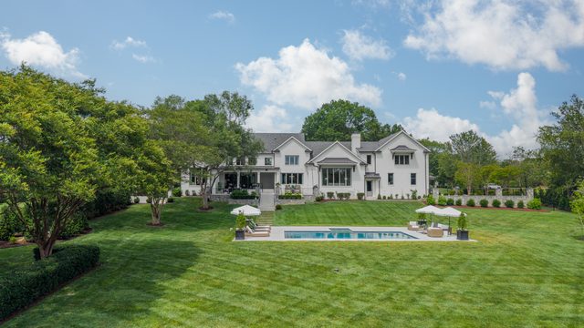 Waldon custom home in South Charlotte — exterior view, photograph 22 of 166
