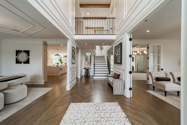 Waldon custom home in South Charlotte — interior view, photograph 40 of 166