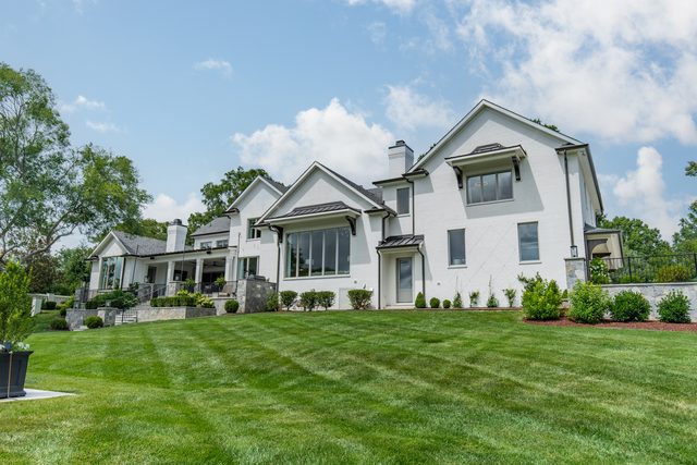 Waldon custom home in South Charlotte — exterior view, photograph 77 of 166